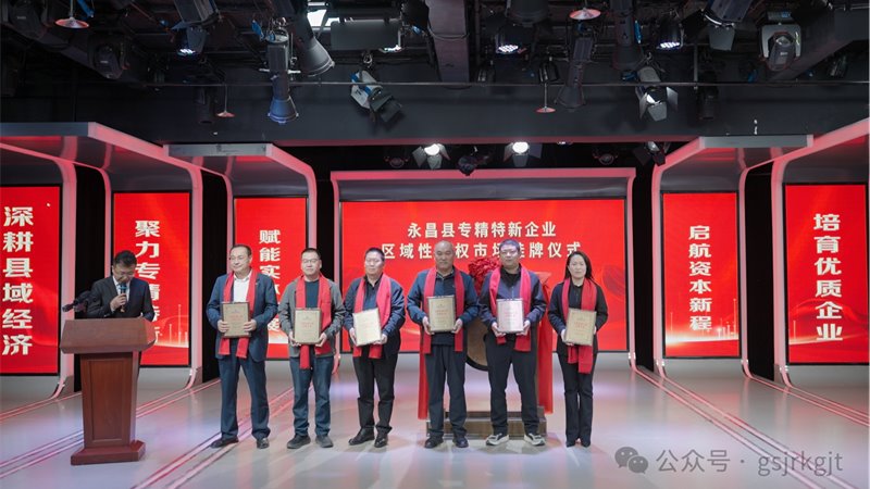深耕縣域經(jīng)濟(jì) 共筑產(chǎn)業(yè)高地—永昌縣首批企業(yè)在“專精特新”專板成功掛牌